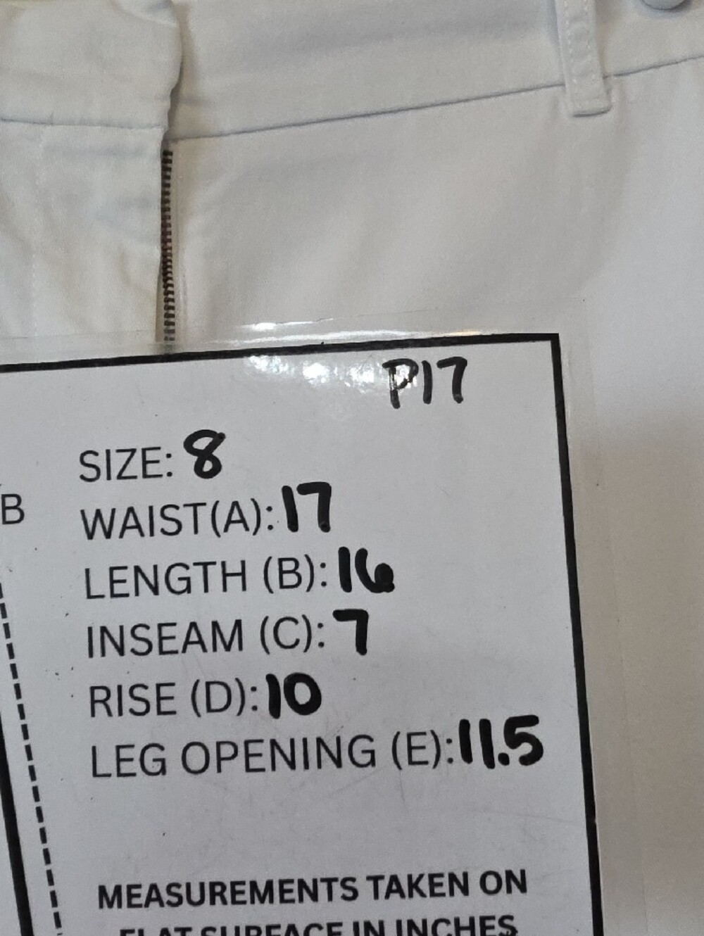 J. Crew White Classic Chino Bermuda Shorts - Size 8 - Picture 8 of 8